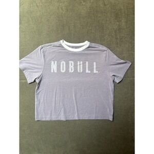 NOBULL Crop T-Shirt Women's Small Purple Athletic Workout Logo Tee